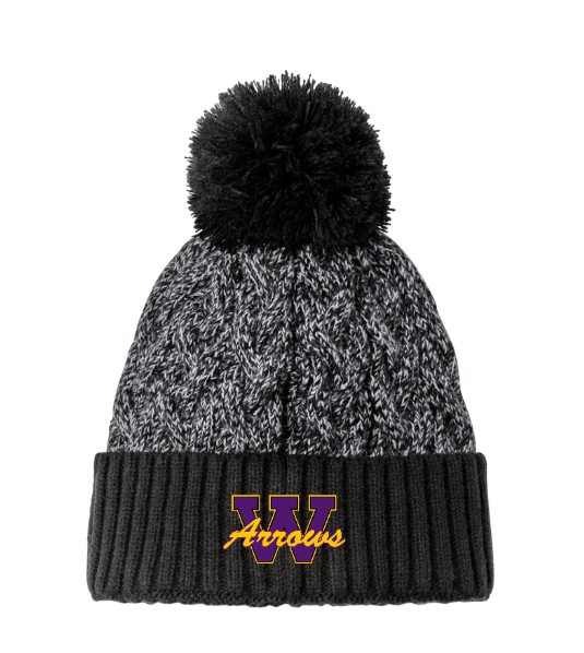 Arrows New Era Marled Knit Pom Beanie