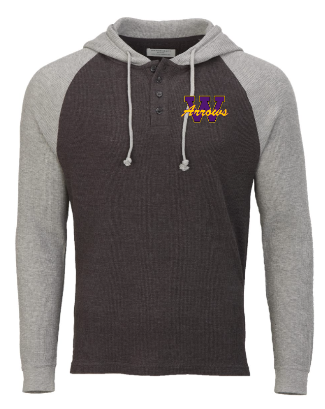 Arrows Unisex Waffle Knit Pullover Hooded Long Sleeve T-Shirt