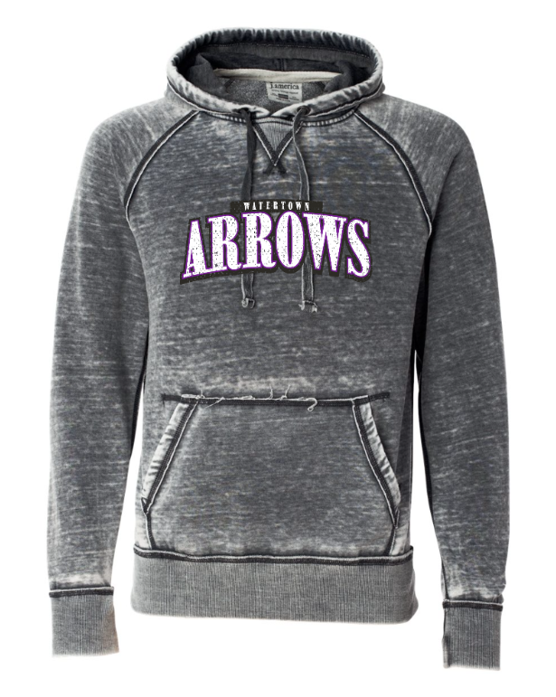 Arrows Men's Vintage Zen Fleece Hooded Sweatshirt