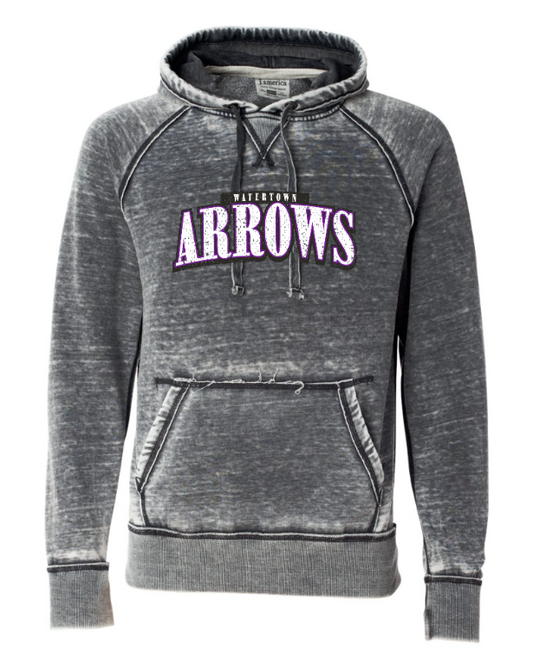 Arrows Men's Vintage Zen Fleece Hooded Sweatshirt