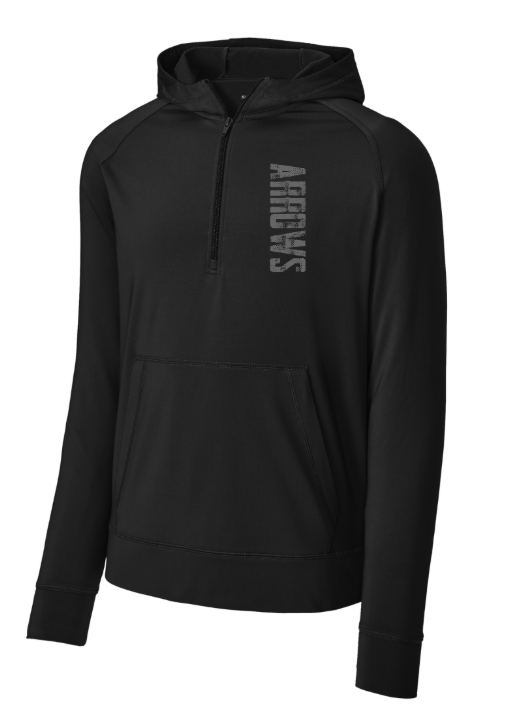 Arrows Vertical MENS Stretch 1/2-Zip Hoodie