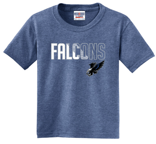 Falcons Jerzees - YOUTH 50/50 Cotton/Poly T-Shirt