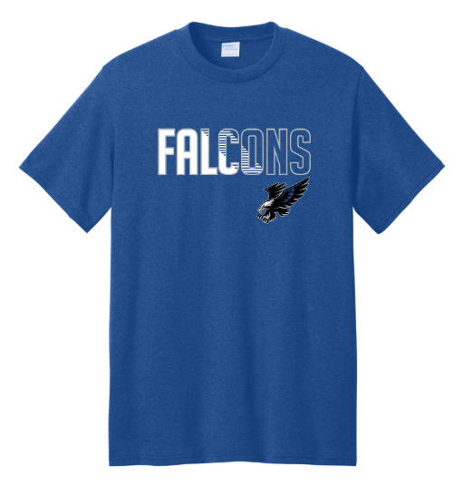 Falcons Port & Co Core Blend Recycled Tee