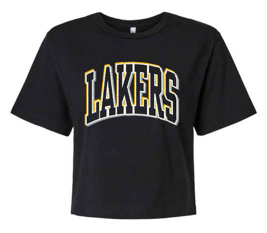 Lakers Ladies Fine Jersey Boxy Tee