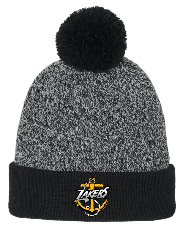 Lakers Halftime Heather Pom Beanie